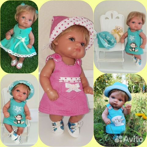 Одежда для куклы пупс пепита 21 см