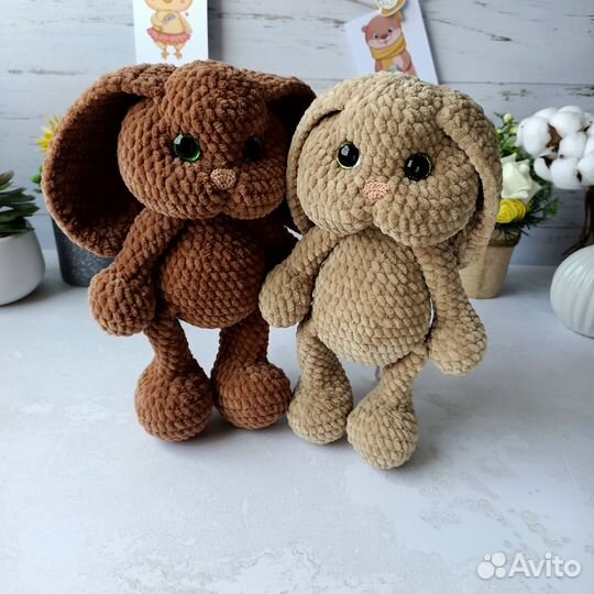 Плюшевый заяц мягкая игрушка зайка