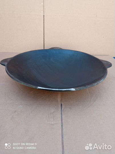 Садж чугунный 35,40,45,50,55 см с отколотой ручкой