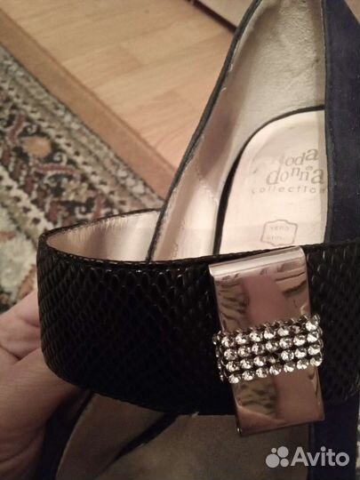 Туфли женские из натуральной замши 35 размер