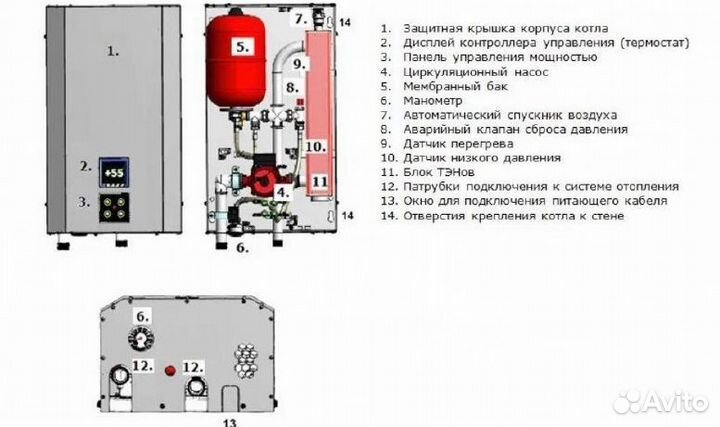 Электрический котел 6-9-12 кВт