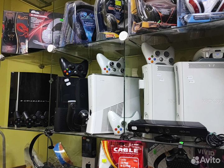 Sony ps2 slim fat два джойстика 5 игр