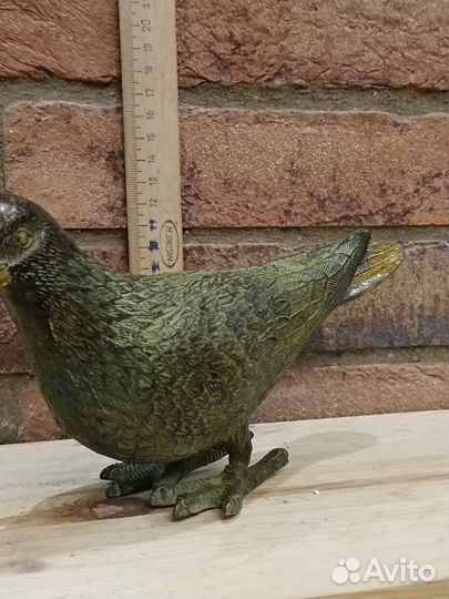 Статуэтка голубь,горлица бронза