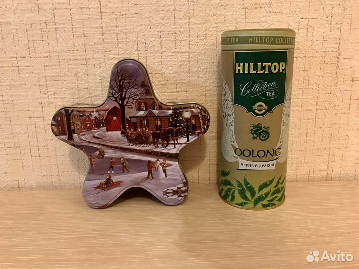 Жестяные банки для хранения конфет, чая