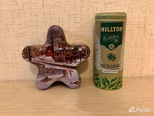 Жестяные банки для хранения конфет, чая