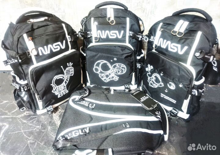 Рюкзак школьный светящий в темноте эргономичный