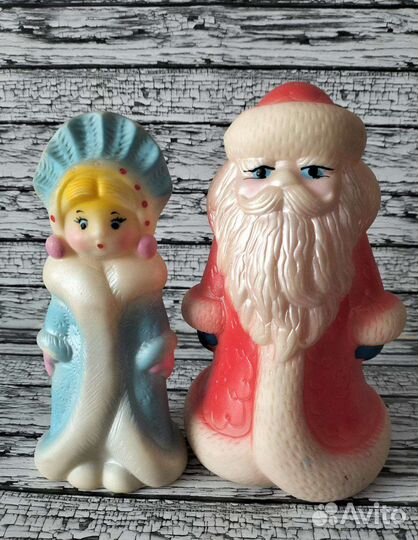 Дед Мороз и Снегурочка СССР винтаж