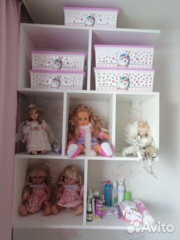 Полка навесная белая