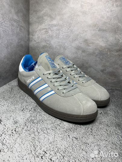 Кроссовки adidas munchen серые