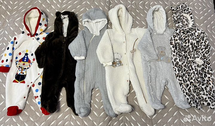 Детский утепленный комбинезон 68-74