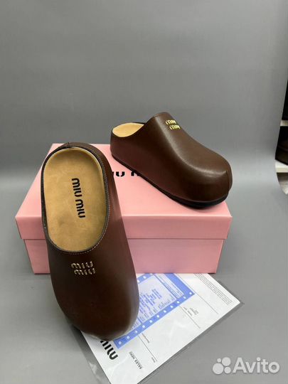 Тапочки Сабо Miu Miu Размеры 36-40