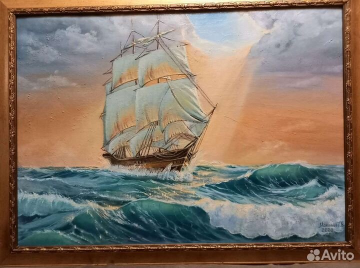 Картина маслом на холсте. 