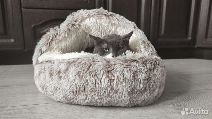 Домик лежанка для кошек собак щенков котят хорьков