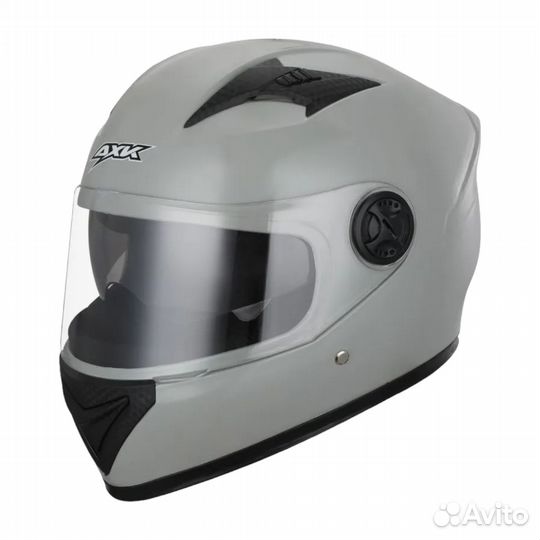 Мотошлем интеграл AXK серый глянцевый