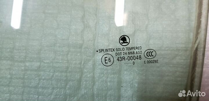 Skoda Octavia (A5) Стекло двери задней левой