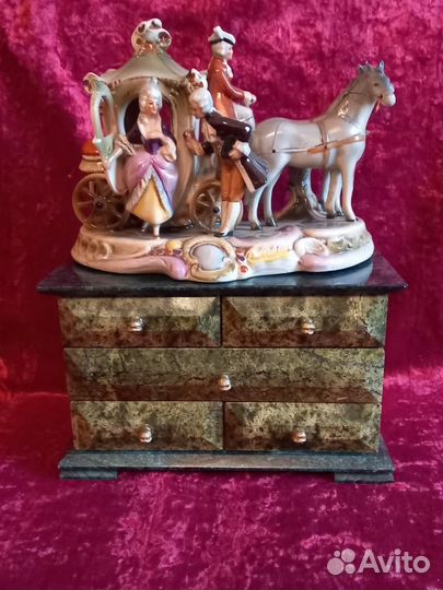 Большой ларец, шкатулка из змеевика 6кг