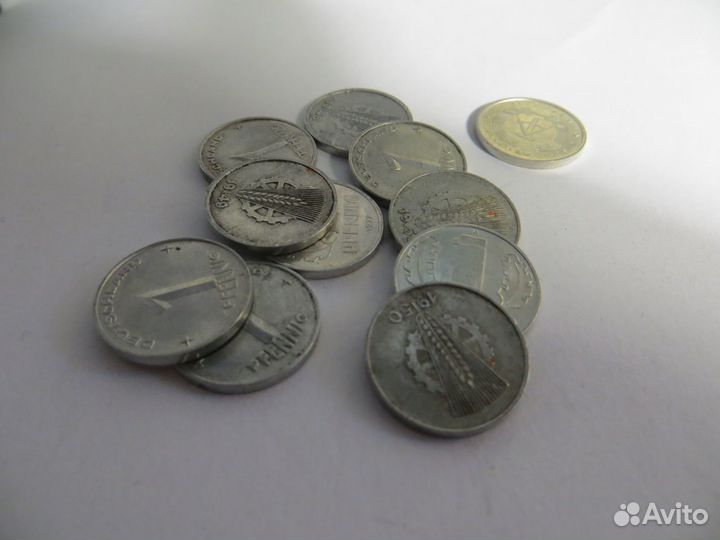 Монеты и боны ГДР и фрг