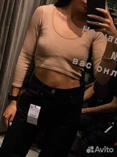 Кроп топ zara xs