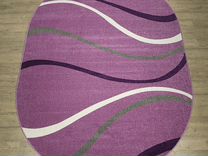 Ковёр Kitroom Фиеста 60х110 овальный фиолетовый/бе