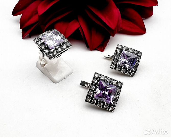 Серьги серебро 925
