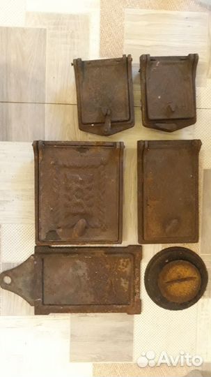 Дверцы печки,вьюшка,кольца,колосниковая решетка