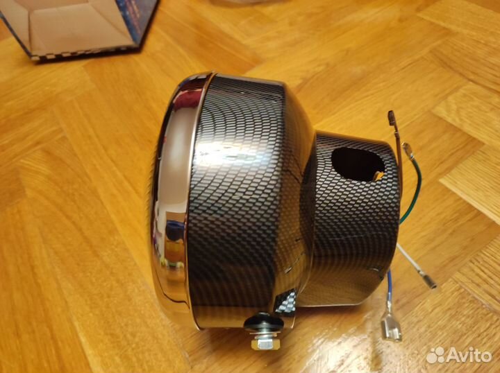 Фара мопед Альфа/Дельта/Орион (цвет карбон) Lipai