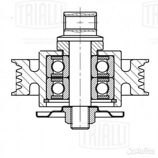 Ролик привод ремня Toyota Land Cruiser 200 07- 4.5