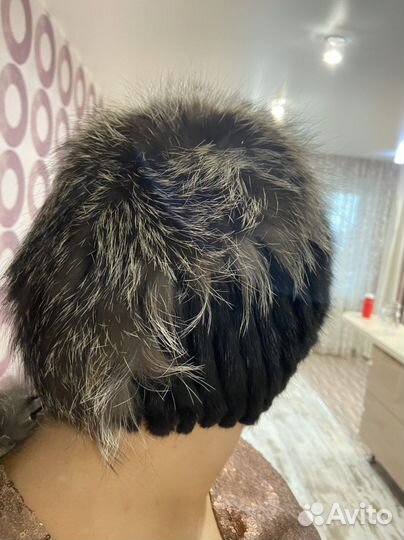Шапка норковая женская56-62