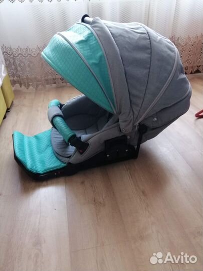 Детская коляска 3 в 1 Adamex эко кожа