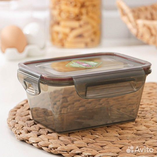 Контейнер герметичный прямоугольный Виолет, 800 мл