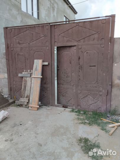 Ворота гаражные металлические бу