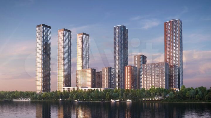 2-к. квартира, 55,4 м², 10/53 эт.