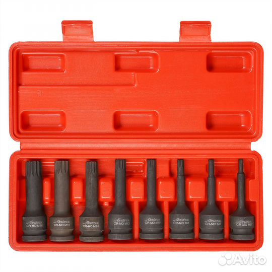 Набор бит-головок Spline 8 предметов 1/2'' (M5