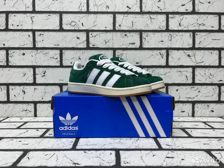 Кроссовки Adidas Campus Dark Green Gum (36-45)