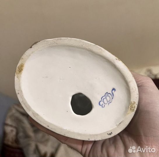 Статуэтка фарфор повар и кот СССР