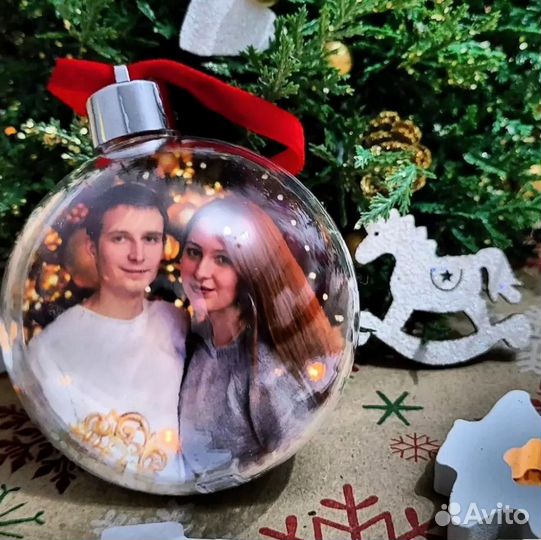 Новогодний шар с фото