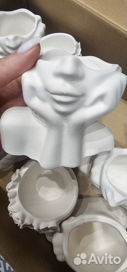 Ваза из гипса