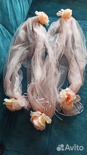 Украшение машины на свадьбу