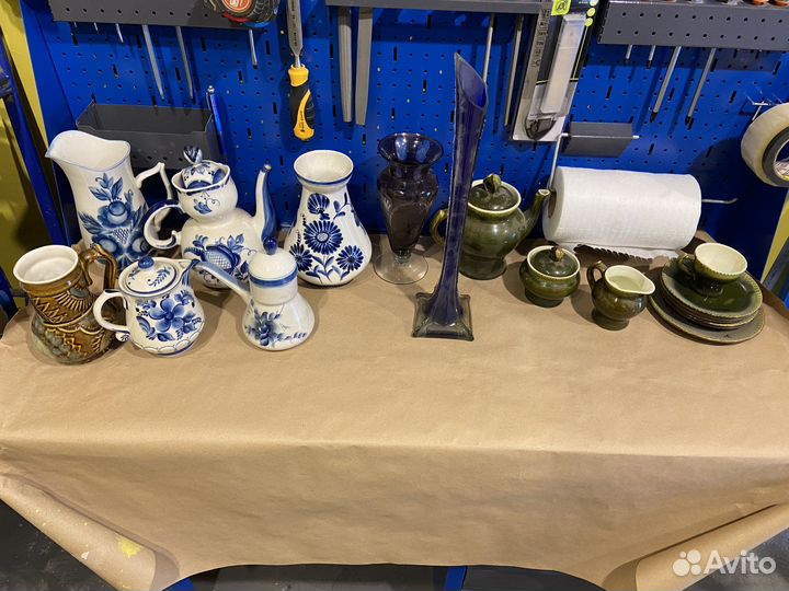 Фарфоровая посуда гжель