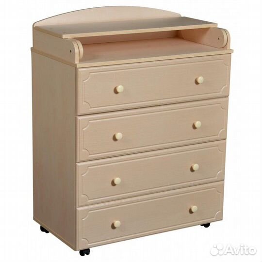 Комод Антел Ульяна 5 пеленальный 800/4 мдф (4 ящик