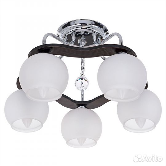 Светильник потолочный 37067/5 CR+BK WT