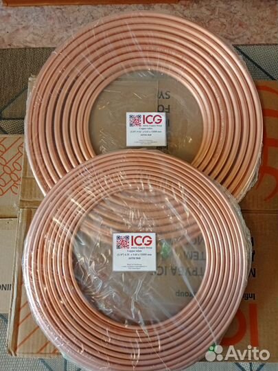 Труба медная 1/4 и 3/8 для кондиционеров