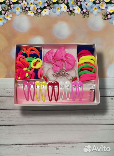 Набор аксессуаров для волос/резинки/заколки/банты