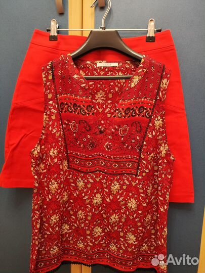 Блузка с юбкой