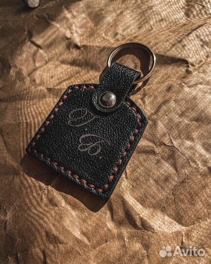 Брелок для ключей кожаный ручная работа