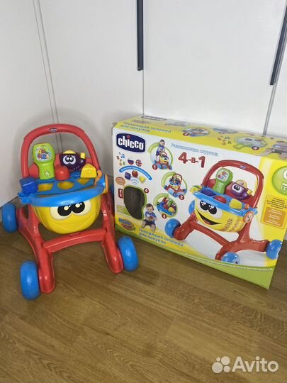 Каталка chicco говорящая тележка