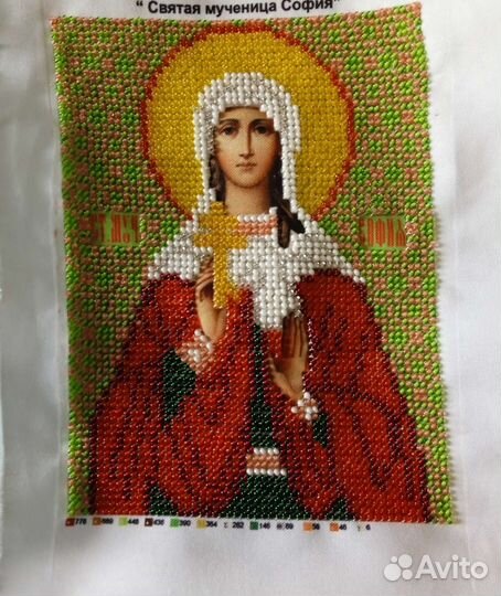 Вышивка бисером икона