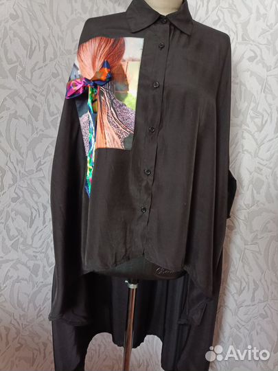 Блузка тренч большого размера