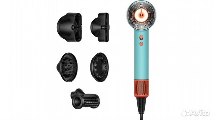 Фен Dyson Supersonic HD16 (Оранжевый/Бирюзовый)