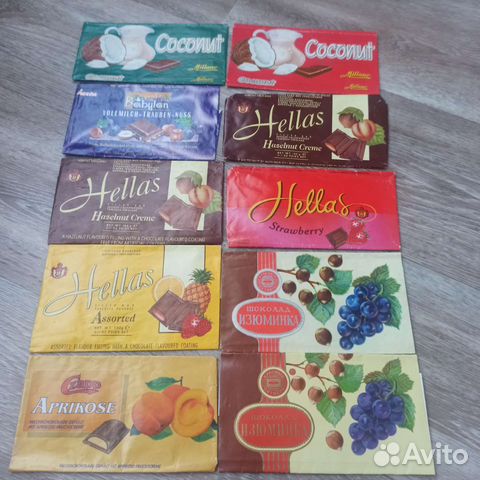 Обертки от шоколада